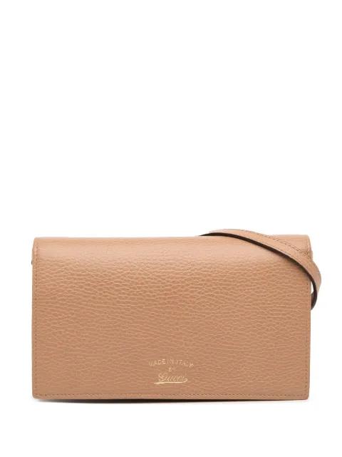 2000-2015 Dollar Calfskin Swing Wallet On Strap crossbody bag by GUCCI 