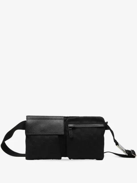 2000-2015 GG Canvas Double Pocket belt bag by GUCCI 