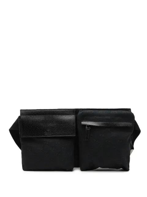 2000-2015 GG Canvas Double Pocket belt bag by GUCCI 