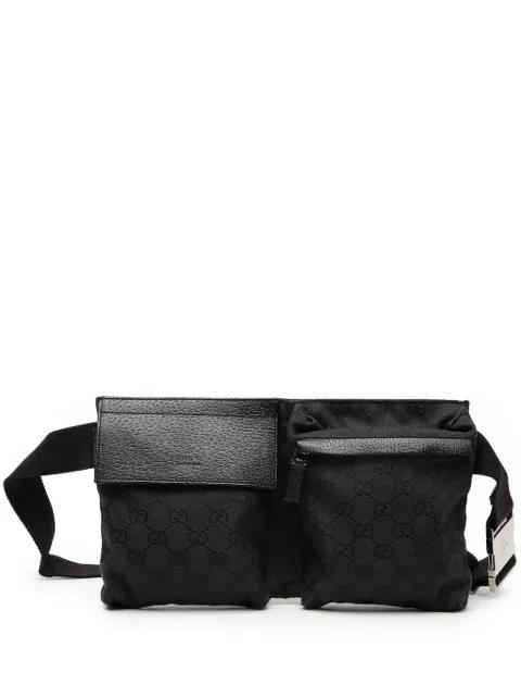 2000-2015 GG Canvas Double Pocket belt bag by GUCCI 