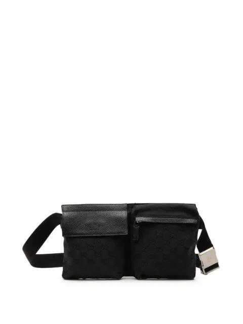 2000-2015 GG Canvas Double Pocket belt bag by GUCCI 