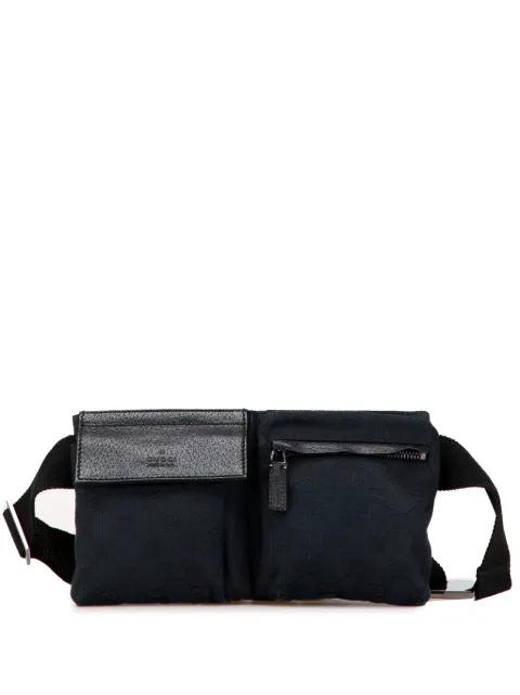 2000-2015 GG Canvas Double Pocket belt bag by GUCCI 
