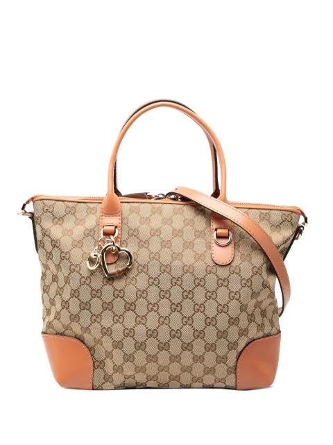 2000-2015 GG Canvas Heart Bit satchel by GUCCI 