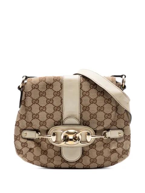 2000-2015 GG Canvas Horsebit shoulder bag by GUCCI 
