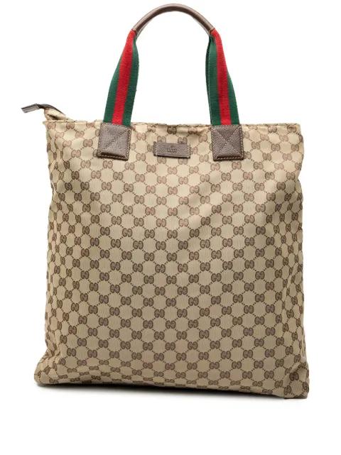 2000-2015 GG Canvas Web Vertical tote bag by GUCCI 