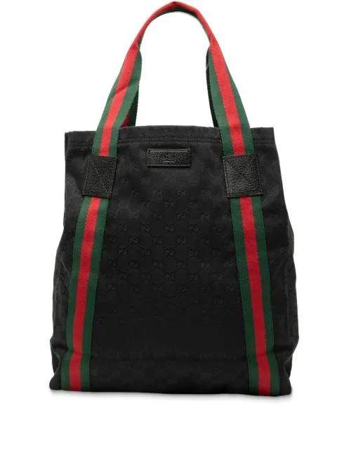 2000-2015 GG Canvas Web tote bag by GUCCI 
