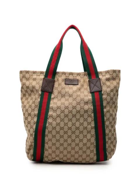 2000-2015 GG Canvas Web tote bag by GUCCI 
