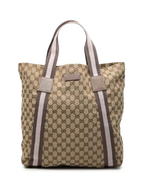 2000-2015 GG Canvas Web tote bag by GUCCI 