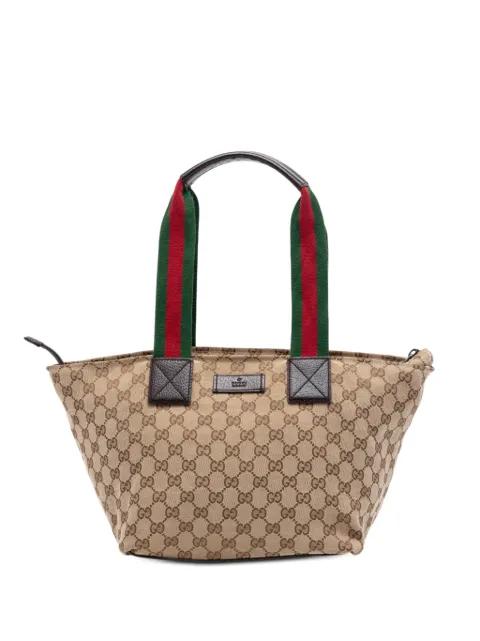 2000-2015 GG Canvas Web tote bag by GUCCI 