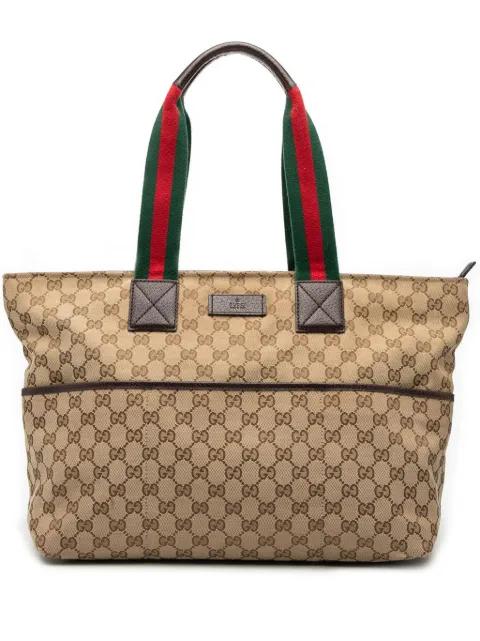 2000-2015 GG Canvas Web tote bag by GUCCI 