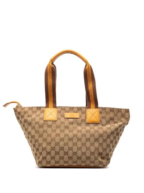 2000-2015 GG Canvas Web tote bag by GUCCI 