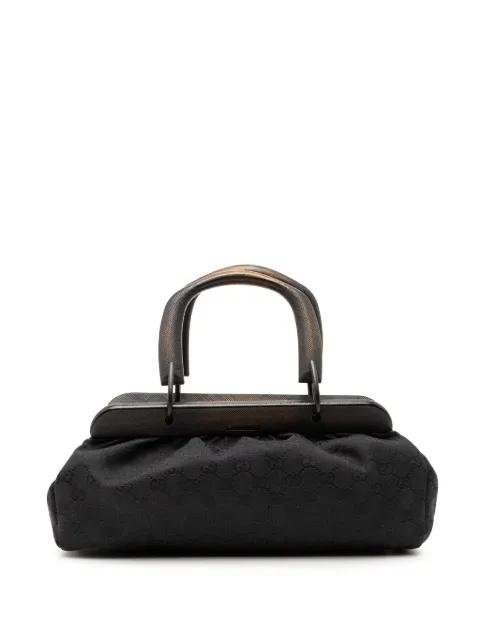 2000-2015 GG Canvas Wood Frame handbag by GUCCI 