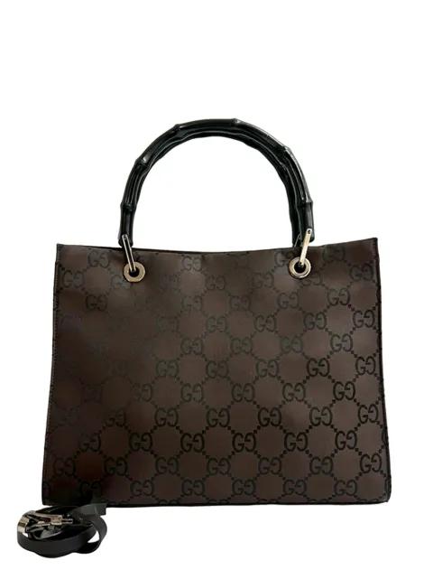2000-2015 GG Nylon Bamboo satchel by GUCCI 