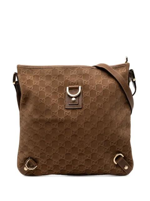 2000-2015 GG Suede Abbey D Ring crossbody bag by GUCCI 