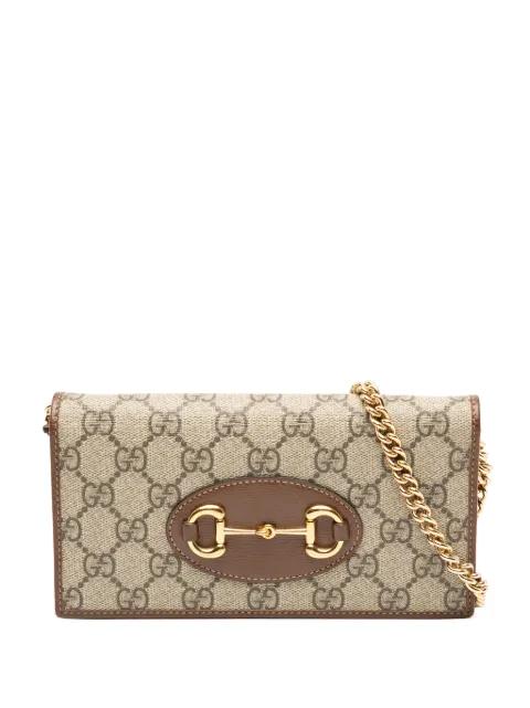 2000-2015 GG Supreme Horsebit 1955 Wallet On Chain crossbody bag by GUCCI 