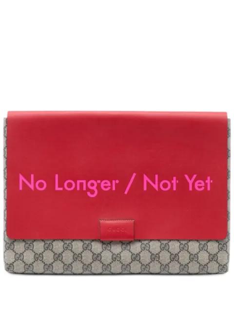 2000-2015 GG Supreme No Longer Not Yet clutch bag by GUCCI 