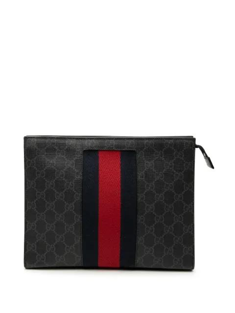 2000-2015 GG Supreme Web clutch bag by GUCCI 