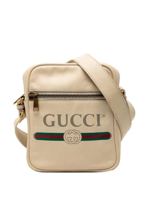 2000-2015 Grained Calfskin Logo crossbody bag by GUCCI 