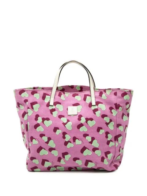 2000-2015 Kids Canvas Heartbeat tote bag by GUCCI 