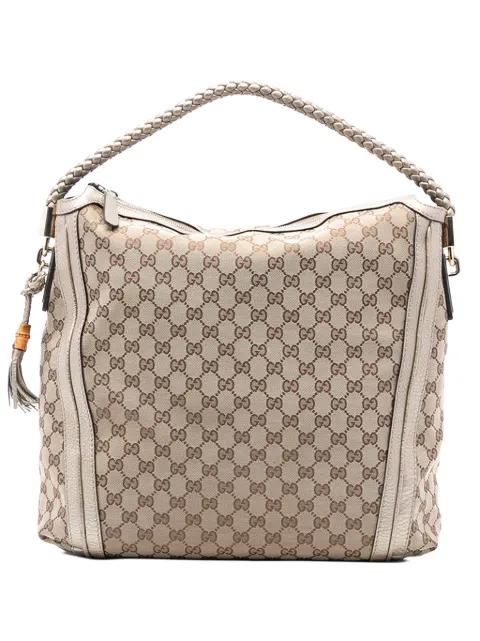 2000-2015 Large GG Canvas Bella shoulder bag by GUCCI 2000-2015 Large GG Canvas Bella shoulder bag by GUCCI