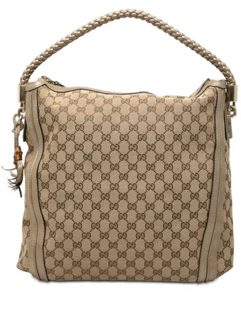 2000-2015 Large GG Canvas Bella shoulder bag by GUCCI 