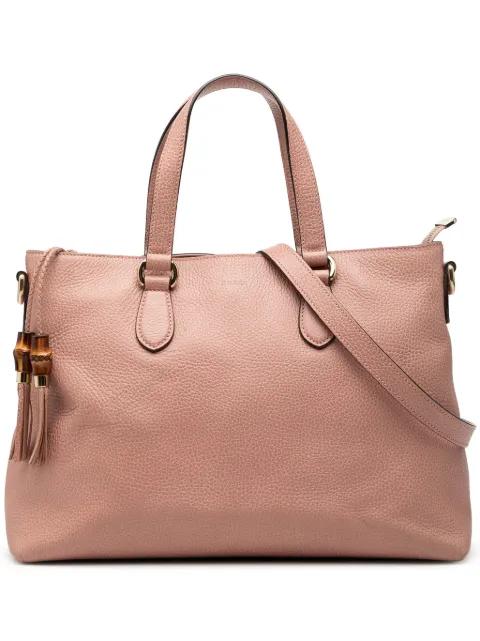 2000-2015 Leather Bamboo Tassel satchel by GUCCI 