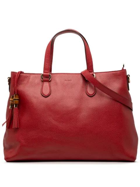 2000-2015 Leather Bamboo Tassel satchel by GUCCI 