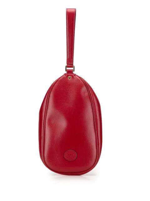 2000-2015 Leather Interlocking G Oval clutch bag by GUCCI 