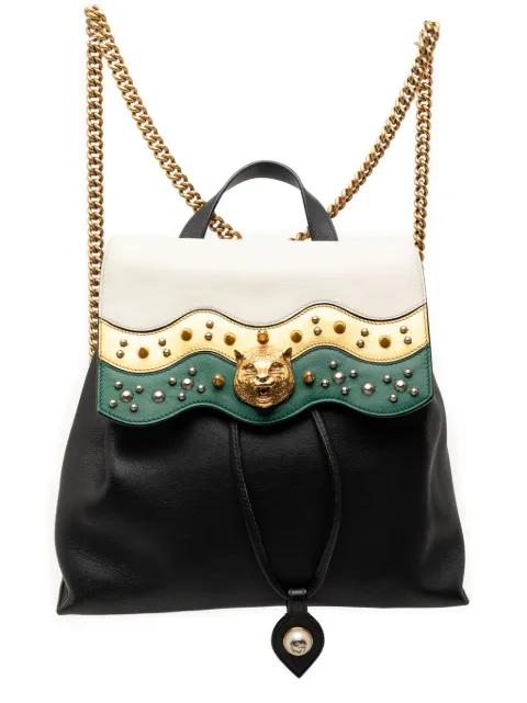 2000-2015 Leather Studded Animalier Malin backpack by GUCCI 