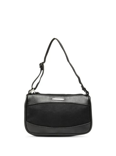 2000-2015 Leather Trimmed Canvas shoulder bag by GUCCI 