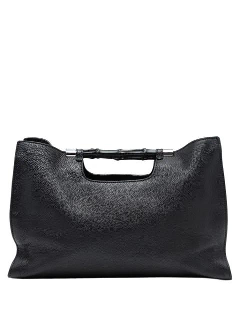 2000-2015 Medium Calfskin Bamboo Daily Shopper satchel by GUCCI 