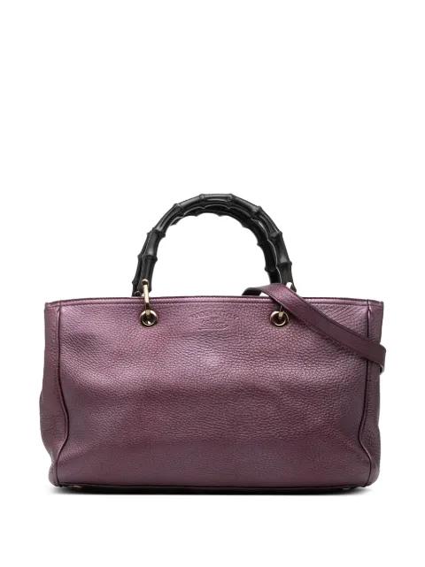 2000-2015 Medium Calfskin Bamboo Shopper satchel by GUCCI 