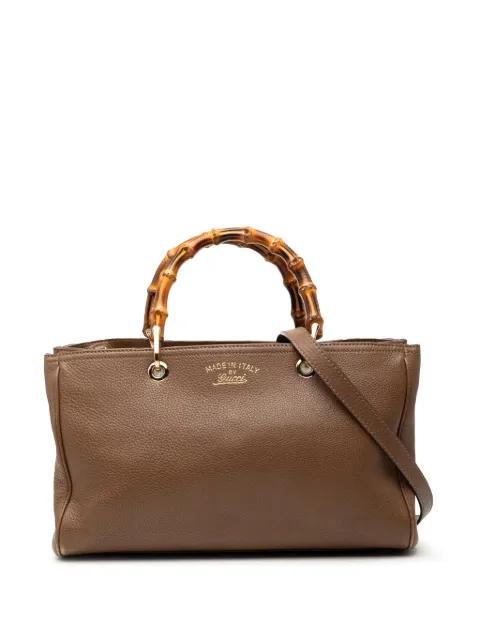 2000-2015 Medium Calfskin Bamboo Shopper satchel by GUCCI 