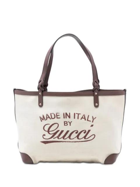 2000-2015 Medium Canvas Craft tote bag by GUCCI 