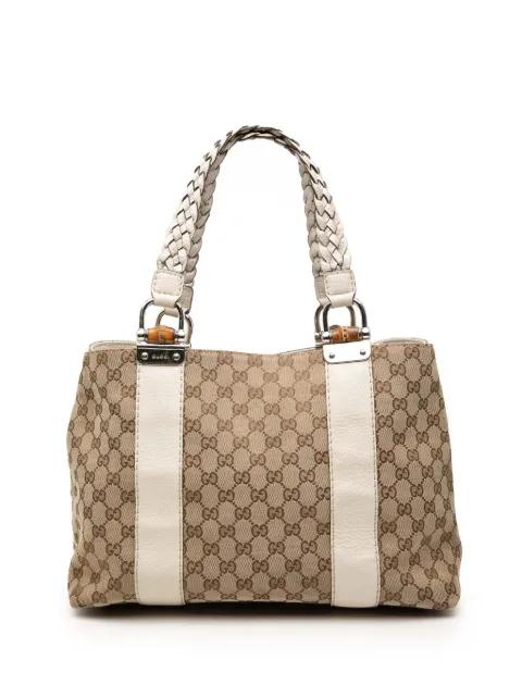 2000-2015 Medium GG Canvas Bamboo Libeccio tote bag by GUCCI 
