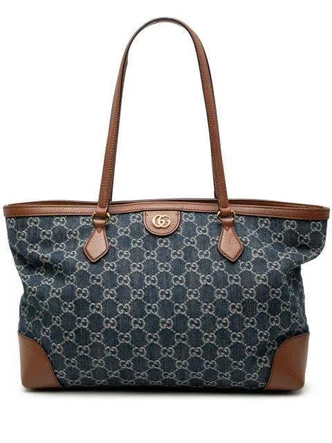 2000-2015 Medium GG Denim Ophidia tote bag by GUCCI 