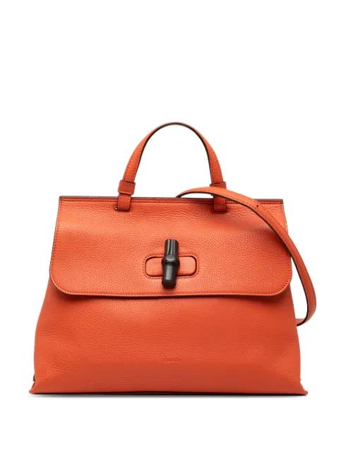 2000-2015 Medium Leather Bamboo Daily satchel by GUCCI 