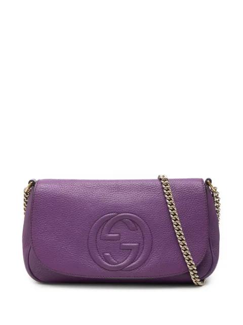2000-2015 Medium Leather Soho Chain Flap crossbody bag by GUCCI 