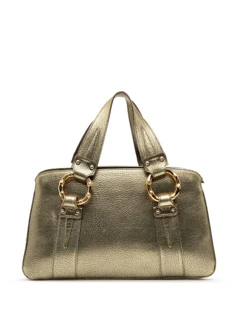 2000-2015 Metallic Calfskin Metal Bamboo handbag by GUCCI 