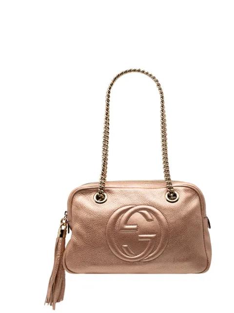 2000-2015 Metallic Leather Soho Chain Zip shoulder bag by GUCCI 2000-2015 Metallic Leather Soho Chain Zip shoulder bag by GUCCI