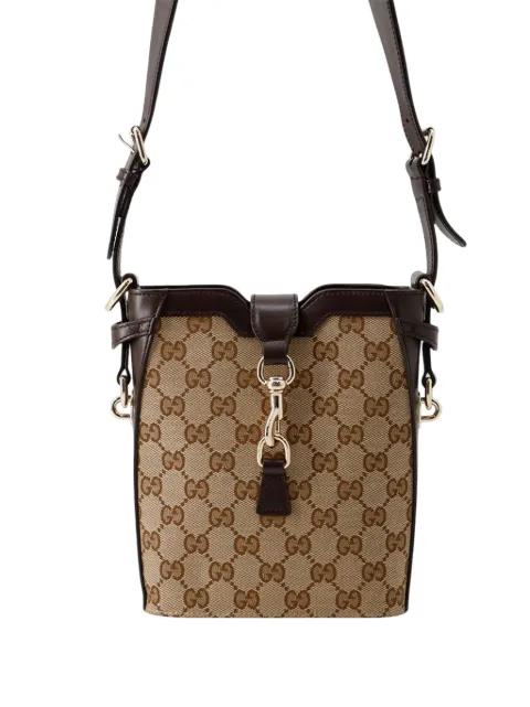 2000-2015 Mini GG Canvas Web bucket bag by GUCCI 