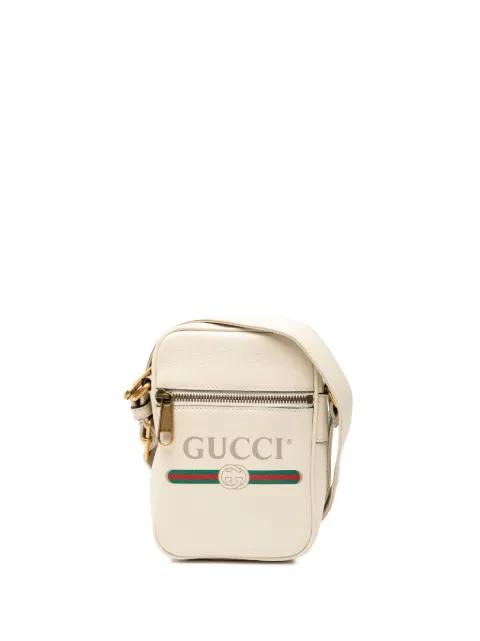 2000-2015 Mini Grained Calfskin Logo crossbody bag by GUCCI 