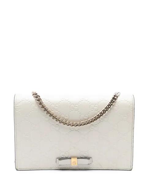 2000-2015 Mini Guccissima Bow Signature Wallet On Chain crossbody bag by GUCCI 2000-2015 Mini Guccissima Bow Signature Wallet On Chain crossbody bag by GUCCI