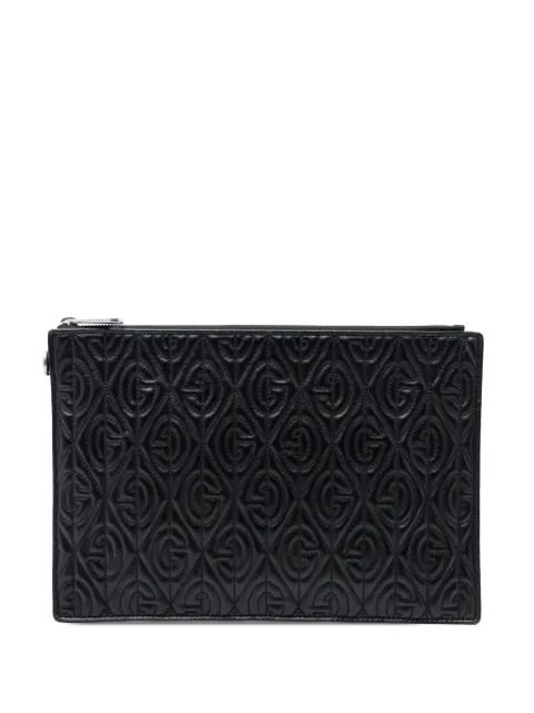 2000-2015 Quilted Leather G Rhombus Zip clutch bag by GUCCI 