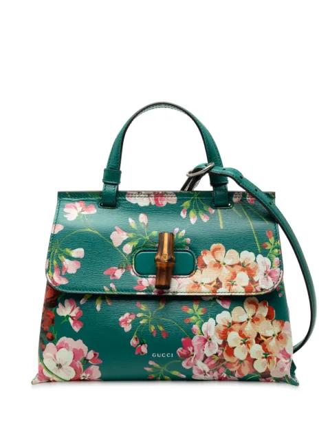 2000-2015 Small Calfskin Bamboo Daily Blooms satchel by GUCCI 