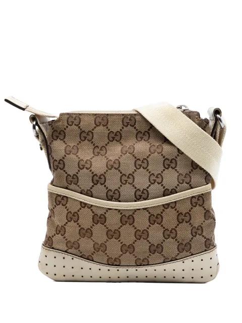 2000-2015 Small GG Canvas Perforated crossbody bag by GUCCI 