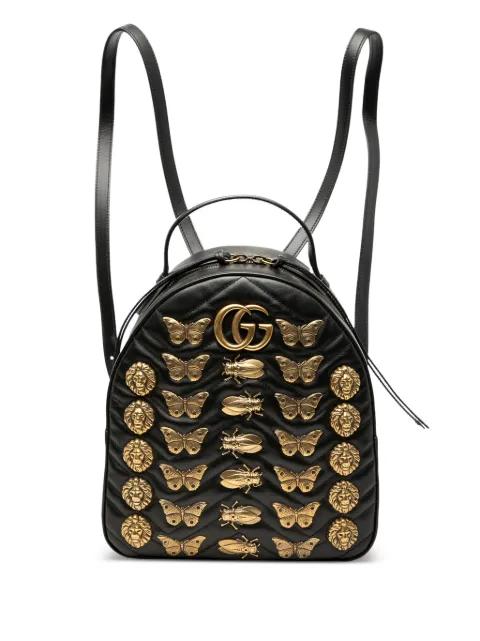 2000-2015 Small GG Marmont Matelasse Leather Animalier backpack by GUCCI 2000-2015 Small GG Marmont Matelasse Leather Animalier backpack by GUCCI