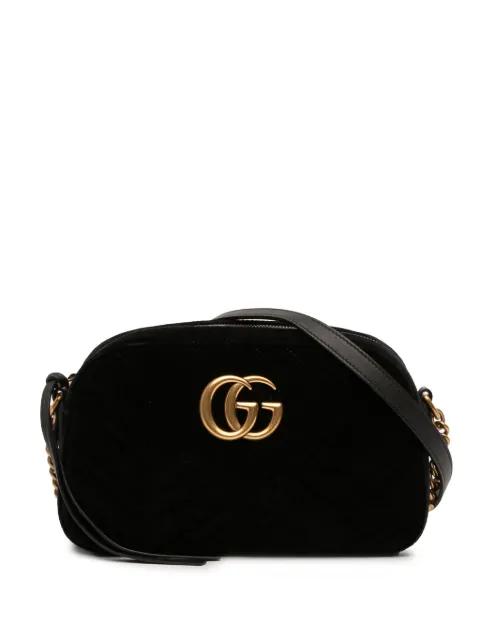 2000-2015 Small GG Marmont Matelasse Velvet crossbody bag by GUCCI 