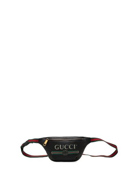 2000-2015 Small Grained Calfskin Web Logo belt bag by GUCCI 