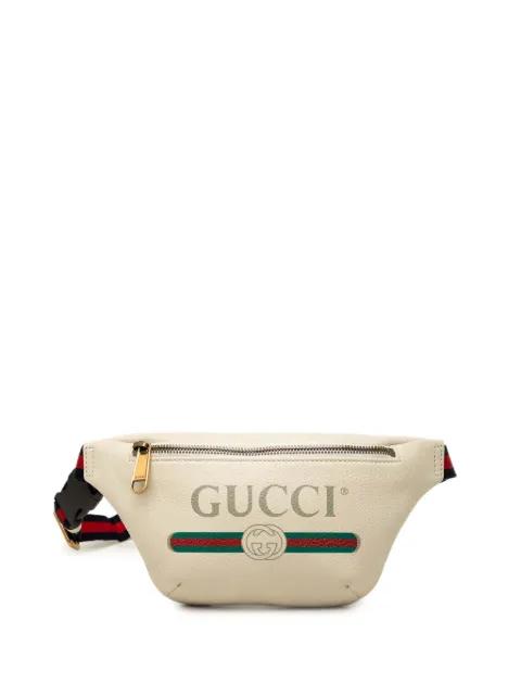 2000-2015 Small Grained Calfskin Web Logo belt bag by GUCCI 